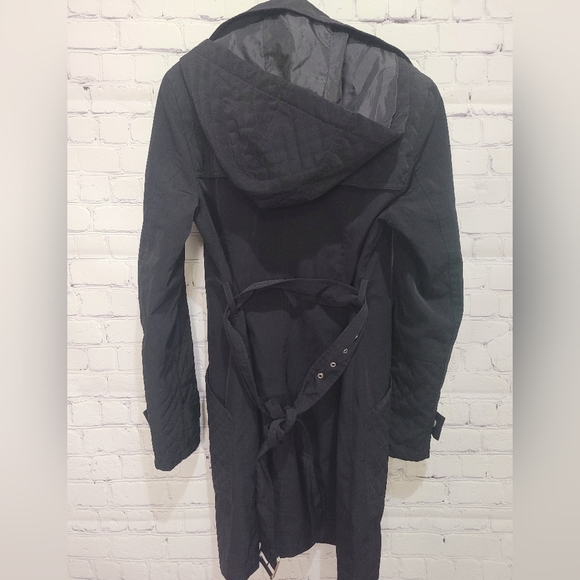 Kenneth‎ Cole Black Zip Up Hooded Jacket Size Medium - Picture 6 of 6